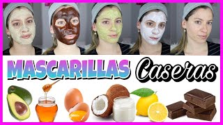 5 Mascarillas Caseras para tener la PIEL PERFECTA Y BONITA SIN ACNÉ Y SIN MARCAS  NatyGloss [upl. by Lizbeth]