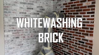 HOW TO WHITEWASH BRICK [upl. by Staffard]