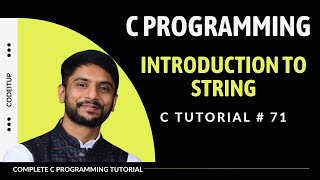 Introduction to String in C Programming  In Hindi [upl. by Eessac322]