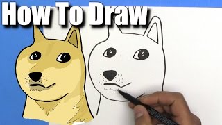 How To Draw Doge  EASY  Step By Step [upl. by Koh741]