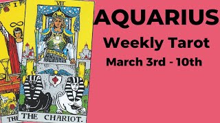 Aquarius Struggles End Miracles Begin—Prepare For The Unbelievable 🩷 March 3rd  10th Tarot [upl. by Hairahcez490]