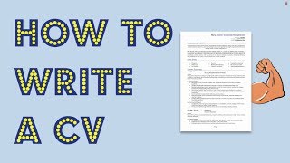 How to write a CV Get noticed by employers [upl. by Dranyer]