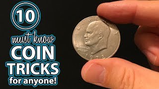 TOP 10 Coin Tricks ANYONE Can DO Revealed [upl. by Cacka]