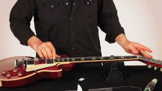 RESTRING WITH GARY BRAWER  LES PAUL STYLE GUITAR [upl. by Alfonse409]