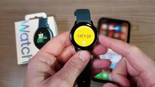 Samsung Galaxy Watch Active Setup and use with an iPhone [upl. by Pettit939]