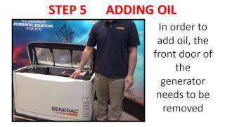 Checking the Oil on a Generac Generator [upl. by Attikin]