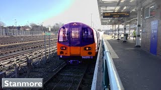 Stanmore  Jubilee line  London Underground  1996 Tube Stock [upl. by Mariko438]