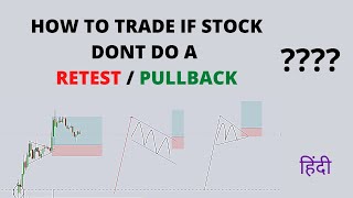 HOW TO TRADE IF PRICE DONT RETEST THE BREAKOUT LEVEL  HINDI [upl. by Noyerb]