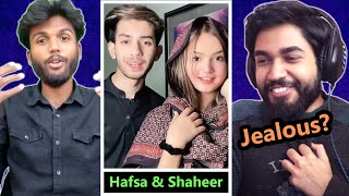 Reacting to Hafsa amp Shaheer Cute TikTok Videos [upl. by Ynatsyd]