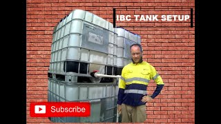 IBC Tank SetUp  Water Storage 1 [upl. by Ffej]