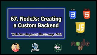 Backend Tutorial Creating a Custom Backend Using NodeJs  Web Development Tutorials 67 [upl. by Aisul454]