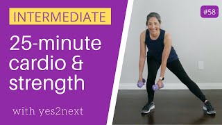 Intermediate Cardio and Strength Workout  Seniors Beginners [upl. by Zsa]