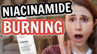 Why NIACINAMIDE BURNS amp CAUSES REDNESS Dr Dray [upl. by Annwahsal480]