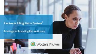 Electronic Filing How to View Print or Export Electronic Filing History [upl. by Karp]