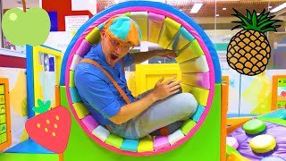 Blippi Visits The Indoor Playground Funtastic Playtorium  Learning Fruits Colors amp More With Blippi [upl. by Lewis]