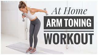 TONED ARMS  Home Workout [upl. by Eenattirb598]