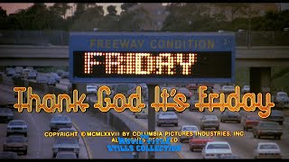 Thank God Its Friday 1978 title sequence [upl. by Uhile]