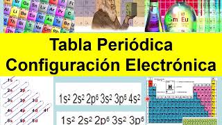 CONFIGURACION ELECTRONICA Y TABLA PERIODICA facil [upl. by Rramahs]