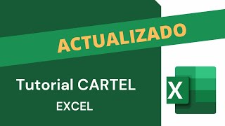 Hacer un cartel con excel ACTUALIZADO en la descripción [upl. by Jobie]