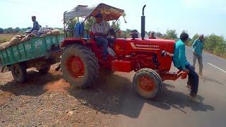 Kirloskar Tractor 1980 Model  Mahindra Di 575 with multicrop thresher [upl. by Caswell]