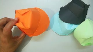 Cómo hacer un SOMBRERO de papel fácil  How To Make a Paper Hat Origami [upl. by Kowalski878]