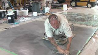 Concrete Resurfacing  Skimcoat Overlay Application [upl. by Clayberg]