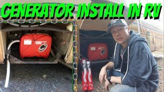 PORTABLE GENERATOR INSTALLED IN RV [upl. by Swenson]