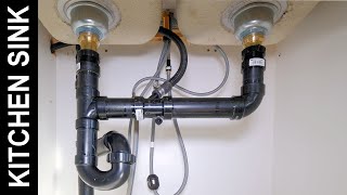 How to Connect a Kitchen Sink Drain [upl. by Hirasuna]