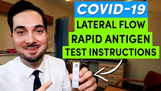 Rapid Lateral Flow COVID Test  How To Use A Rapid Lateral Flow COVID Test Kit [upl. by Barthel]