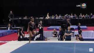 Simone Biles  Triple Twisting Double Back  Floor  2019 Nationals Day 2 [upl. by Poulter]