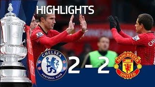 Manchester United vs Chelsea 22 official goals and highlights FA Cup Sixth Round  FATV [upl. by Lytton]