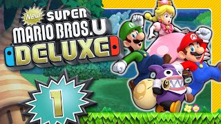 NEW SUPER MARIO BROS U DELUXE 🌰 1 2DMario springt von WiiU auf Nintendo Switch [upl. by Leoy]