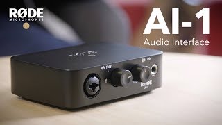 Introducing the RØDE AI1 Studio Quality Audio Interface [upl. by Magnum]