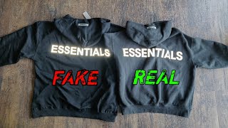 FAKE vs REAL ESSENTIALS Hoodie Comparison [upl. by Rosie389]