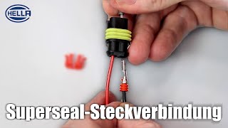 HELLA  Crimpen einer Superseal Steckverbindung [upl. by Arundel]