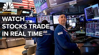 Watch stocks trade in real time after Dows third worstday ever– 3172020 [upl. by Inaliak]