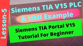 Siemens PLC HMI Programming Example For Beginner [upl. by Lacee539]