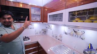 Design of 8 x 8 Small Modular Kitchen by Ashish Chandna Chandna Architect amp Interior Designer [upl. by Eudoxia]