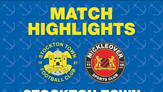 HIGHLIGHTS  Stockton Town 30 Mickleover FC [upl. by Ydnys]