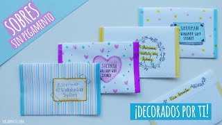 SOBRE DE PAPEL SIN PEGAMENTO ❤ IDEAS PARA DECORAR SOBRES PARA CARTAS [upl. by Malkin]