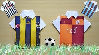 Kağıttan Orjinal Taraftar Forması Nasıl Yapılır  ORIGAMİ [upl. by Geri]