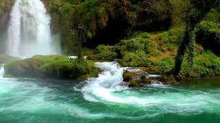 Calming Mountain Waterfall and RiverRelaxing Nature SoundsSleep10 Hours White Noise for Sleeping [upl. by Morgen977]