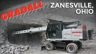 Gradall XL 4310 III Sidwell Limestone Mine Zanesville OH [upl. by Anoerb]