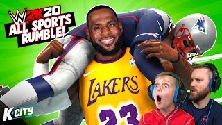 ALL SPORTS Royal Rumble NFL and NBA Superstars in WWE 2k20 KCITY GAMING [upl. by Leksehc906]