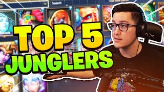 THE ULTIMATE TOP 5 GOD amp BUILD GUIDE JUNGLERS [upl. by Liederman]