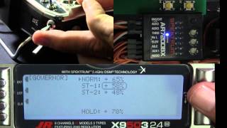 9503 7200BX Advanced Gyro Gain and Governor Setup [upl. by Nnorahs500]