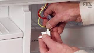 GE Refrigerator Repair  How to Replace the Light Switch [upl. by Flint169]