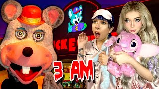 Do NOT Sleep OVERNIGHT at a HAUNTED Chuck e Cheese3 AM CHALLENGE PART 1 [upl. by Emersen]