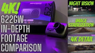 NextBase 622GW Footage Review and Comparison Digital Image Stabilization Stills and Night Vision [upl. by Janel]