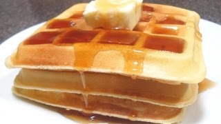 How To Make Waffles  Easy Cooking [upl. by Suoicerp]